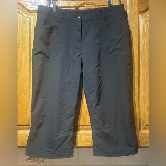 MEC Dark Gray Hiking Trail Capris Women’s Size 12 EUC - Picture 1 of 8